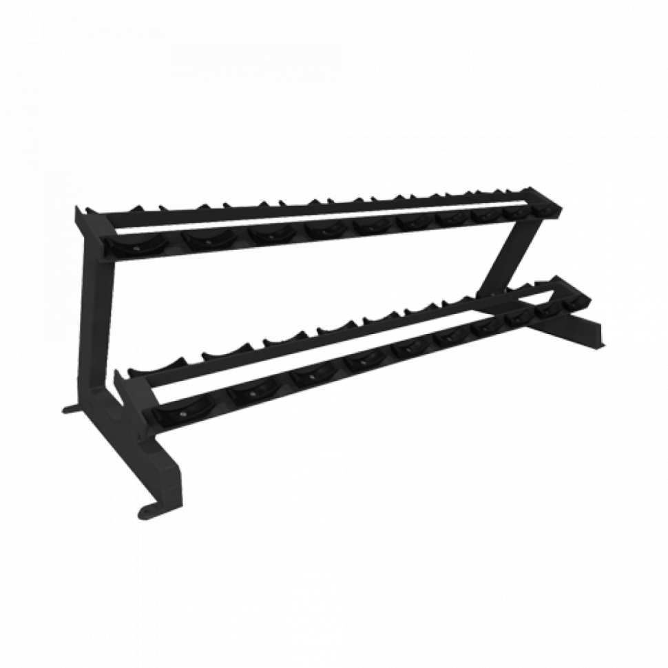 Стойка под гантели на 10 пар BRONZE GYM AL-402 Стойка под гантели на 10 пар BRONZE GYM AL-402